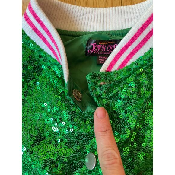 JO JO SIWA high top shoes sequin letter varsity jacket Girls Size 7/8 - Picture 5 of 5